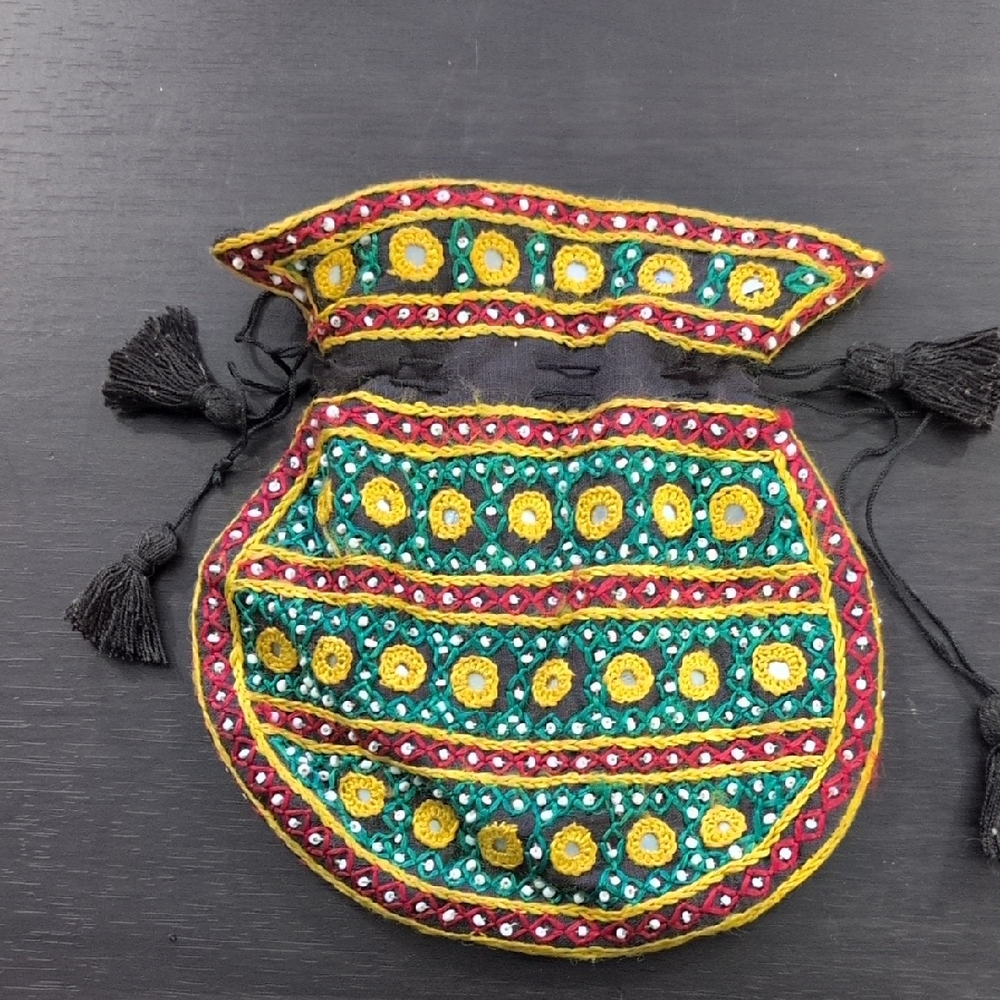 Vintage Embroidered Multicolor Women's Bag